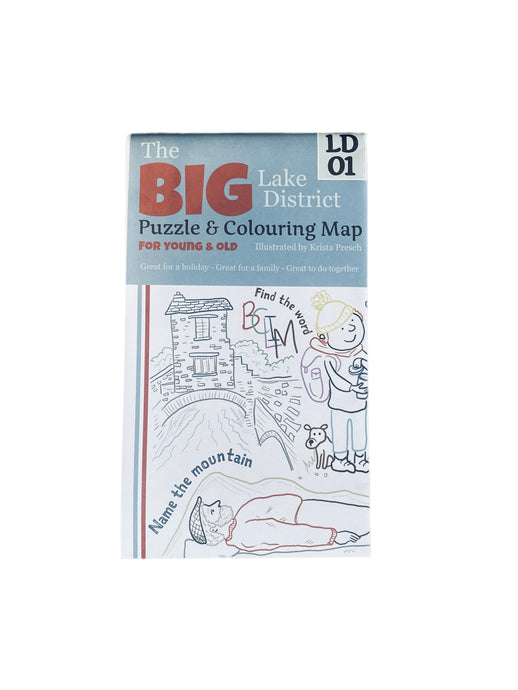 The Big Lake District Puzzle and Colouring Map