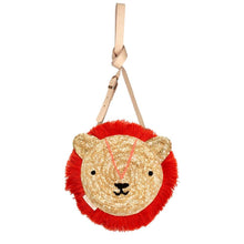 Load image into Gallery viewer, Lion Cross body straw bag