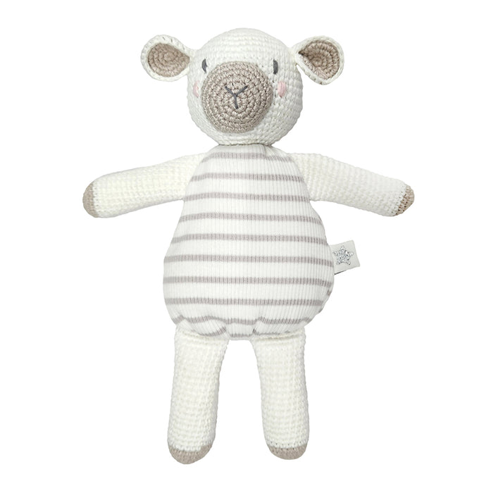 Crochet Lamb Cuddle Rattle