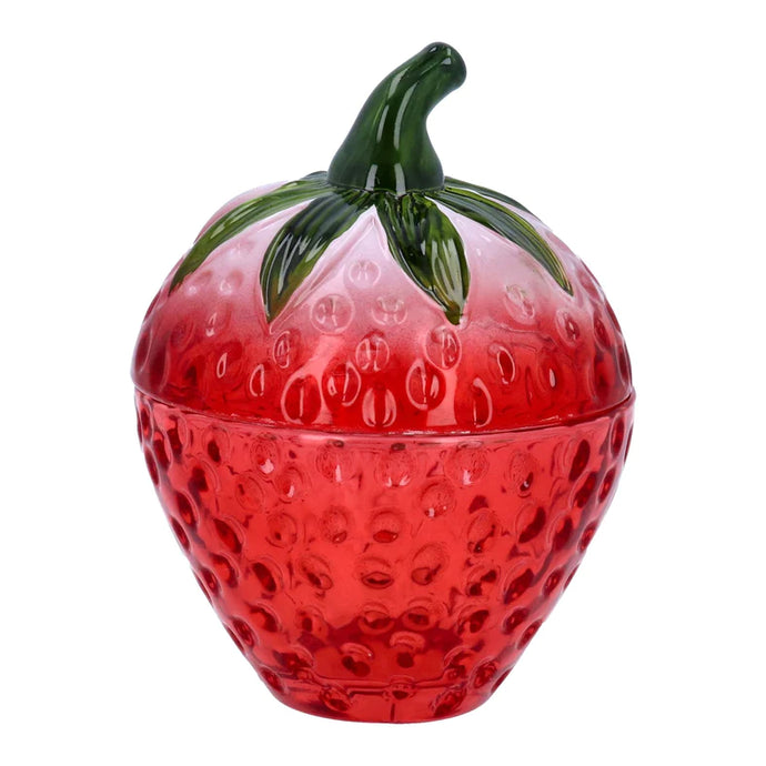 Glass Strawberry Pot with Lid