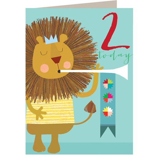 Musical Lion No 2 Birthday Card