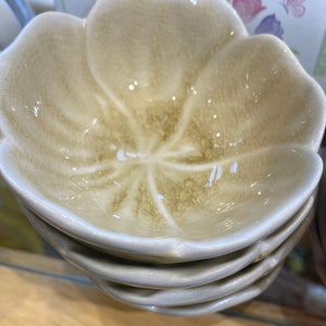 Dusky Pastel Flower shaped mini bowl