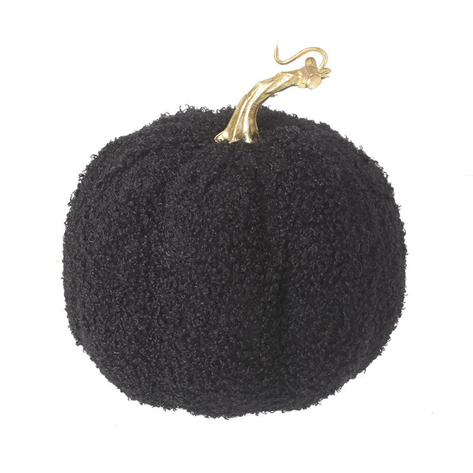 Small Boucle fabric Pumpkin Black