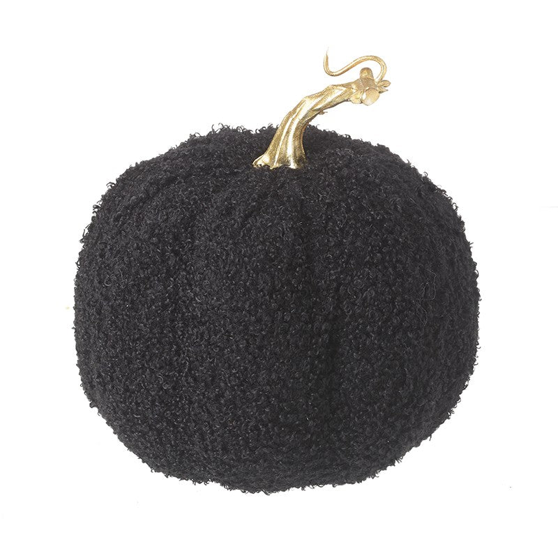 Large Boucle fabric Pumpkin Black