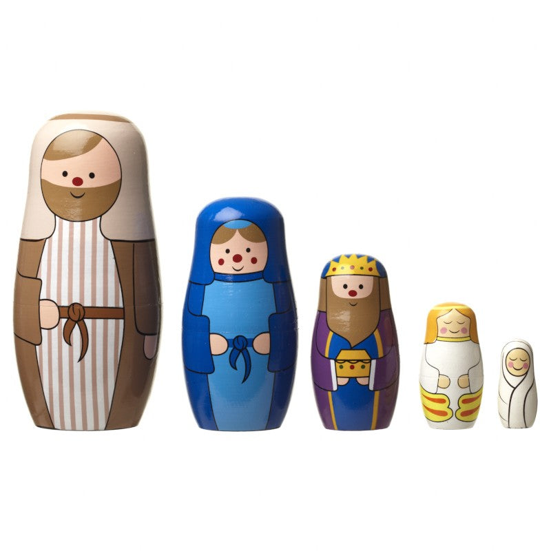 Wooden stacking Nativity set