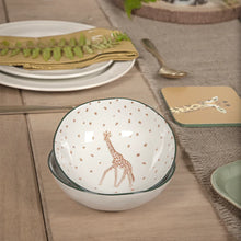 Load image into Gallery viewer, Giraffe stoneware Nibbles Bowl