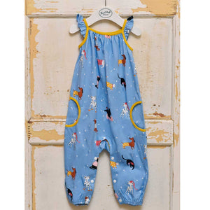 Cats and Dogs Frill Jumpsuit