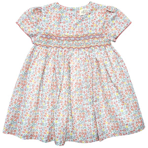 Laurie Print hand smocked dress