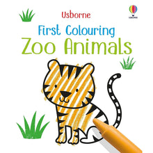 Load image into Gallery viewer, Usborne First colouring Zoo Animals