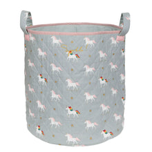 Load image into Gallery viewer, Unicorn Quilted Storage Basket