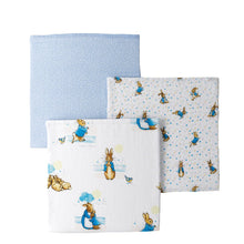 Load image into Gallery viewer, Peter Rabbit Muslin pack of 3