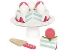 Load image into Gallery viewer, Wooden Strawberry Cake with stand