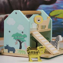 Load image into Gallery viewer, Wooden Safari Train Set