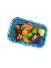 Load image into Gallery viewer, Play food set with shopping basket