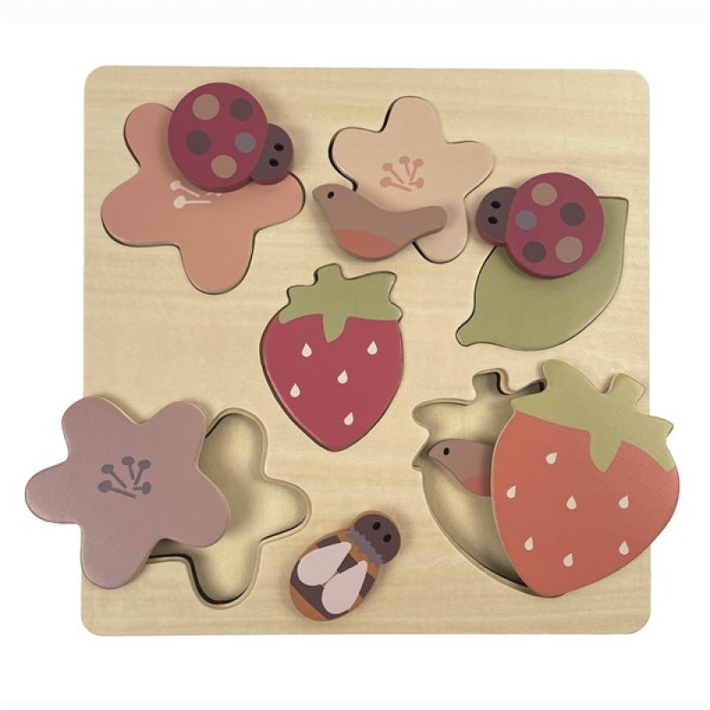Wooden puzzle Strawberry