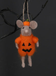 Pumpkin mouse decoration