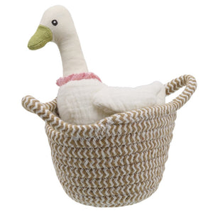 Goose in a basket