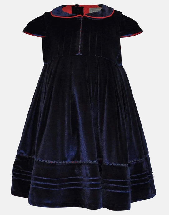 Alexandra Blue velvet dress