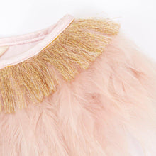 Load image into Gallery viewer, Peach feather capelet