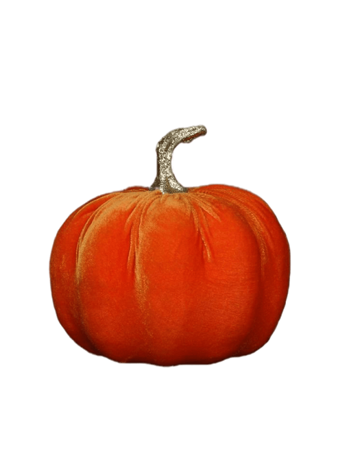 Velvet pumpkin decoration