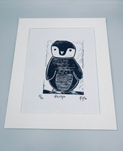 Load image into Gallery viewer, Phillipe Penguin lino print