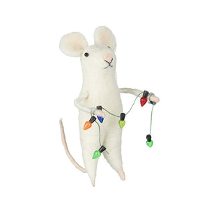 Felt mouse with lights