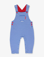 Load image into Gallery viewer, Organic Breton stripe dungarees