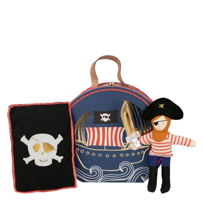 Pirate mini suitcase doll