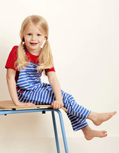 Load image into Gallery viewer, Organic Breton stripe dungarees