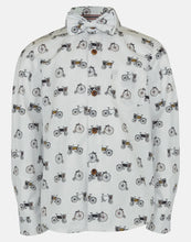 Load image into Gallery viewer, William bike print shirt &amp; bow tie