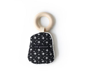 Teether with Organic cotton & Wooden ring